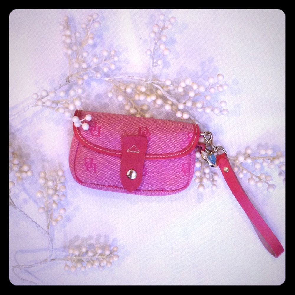 Pink Dooney & Bourke Wristlet